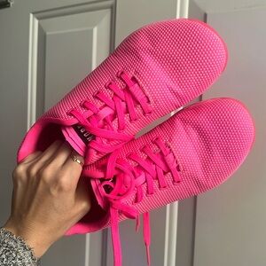 Neon pink NOBULL Project trainers.